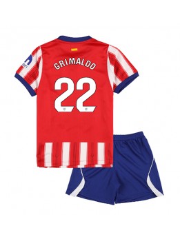 Otroški Nogometna dresi replika Atletico Madrid Alejandro Grimaldo #22 Domači 2026-27 Kratek rokav (+ hlače)